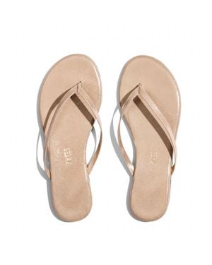 TKEES Glitters Flip Flops - Natural