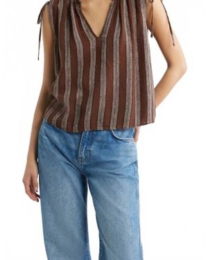Rails Sosa V-Neck Top - Blue