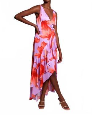 Hutch Silvana Maxi Dress in Brown | Lyst
