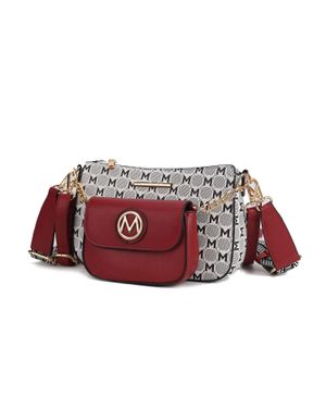MKF Ciri Crossbody Double Bag Versatile By Mia K - Red