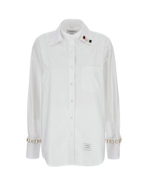 Thom Browne Oversized Cotton Shirt - White