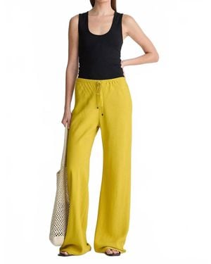 Apiece Apart Inka Bias Pant - Yellow