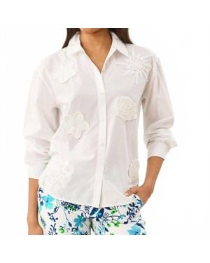 Lilly Pulitzer Bondi Button Down Shirt - White
