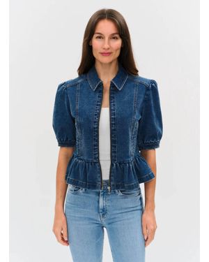 Six Fifty Delancey Peplum Jacket - Blue
