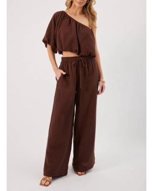 Kylie Paige Lina Top - Brown