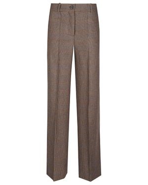 P.A.R.O.S.H. Riley Tailored Wide-Leg Viscose-Blend Formal Pants - Brown