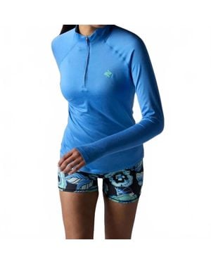 Rabbit Ez Zip Long-Sleeve Quarter-Zip Pullover - Blue