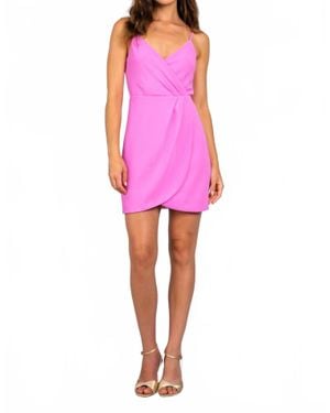 Lavender Brown Tegan Dress - Pink