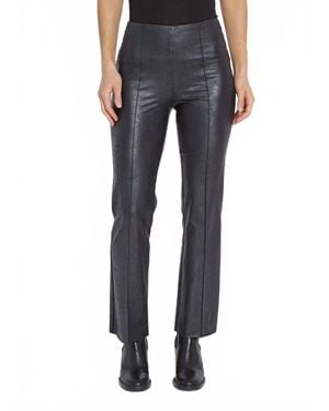 Lyssé E Foiled Leather Pants - Blue