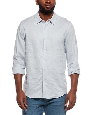 Onia Stretch Linen-Blend Shirt - Gray
