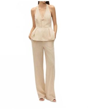 Elodie Bruno Carina Halter Top - Natural
