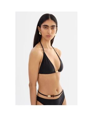 Lamarque Elandra Triangle Bikini Top - Black