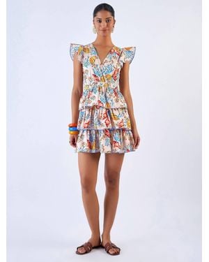 Beyond By Vera Cassie Mini Dress - White
