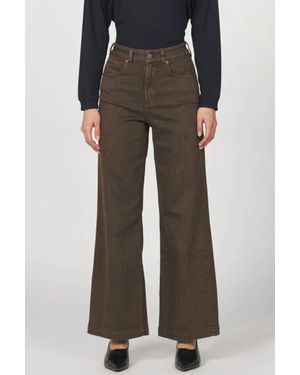 Sanctuary The Linen Marine Wide Leg Pant - Black