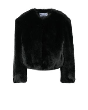 Stand Studio Polyester Faux Fur Jacket - Black