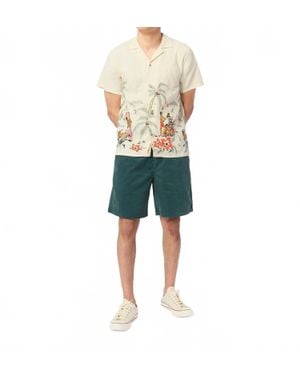 Bather Corduroy Leisure Short - Green
