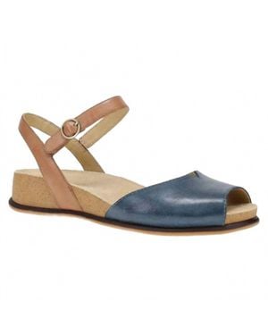 Dansko Cass Peep Toe Sandal - Blue