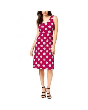 Vince Camuto Crisscross Back A Line Mini Dress - Red