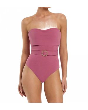 Jets by Jessika Allen Australia Isla Rib Bandeau One Piece - Purple