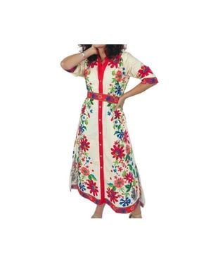 IslaPayal Rhea Midi Dress - White