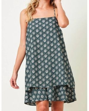 Saints & Hearts Printed Shift Dress - Blue