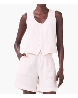 NIC+ZOE Rumba Linen Vest - Pink
