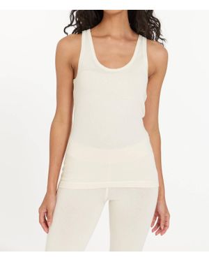 LEIMERE Tucson U-Neck Tank - White