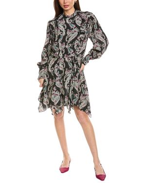 Isabel Marant Isabel Marant E'Toile Veriki Pleated Silk Midi Dress - Black
