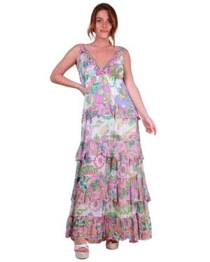 Miss June Ingrid Long Dress - Purple