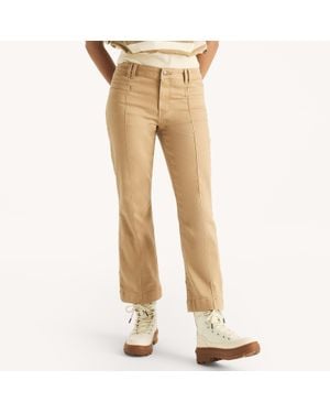 Nautica Sateen Mid-Rise Demi Bootcut Pant - Natural