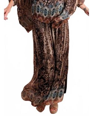 Gigi Moda Seta Boho Print Kaftan - Black