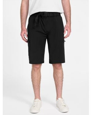 Guess Willy Nylon Cargo Shorts - Black