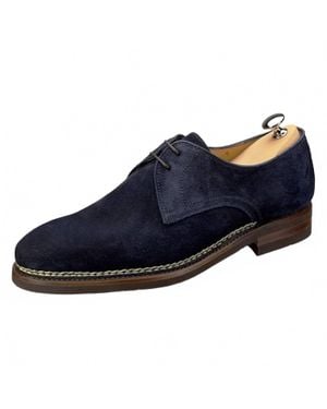 Bontoni Carnera Suede Oxford Shoe - Blue