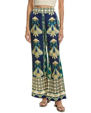 tyler boe Gianna Silk-Blend Pant - Green