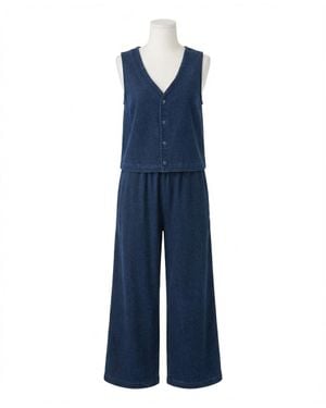 Z Supply Solace Jersey Denim Top - Blue