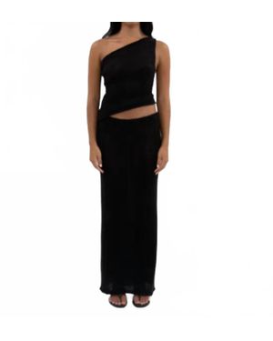 Belle Anna Leyla One Shoulder Top - Black