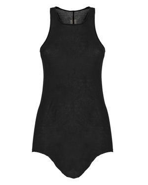 Rick Owens Basic Rib Cotton Tank Top - Black