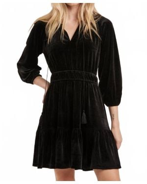Another Love Gillian Velvet Mini Dress - Black