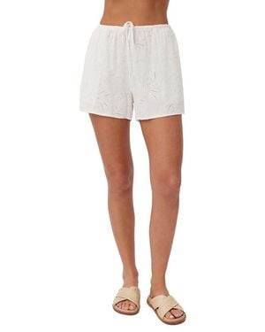 Bella Dahl Linen-Blend Beach Short - White