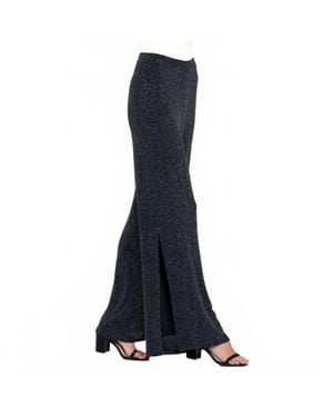 Last Tango Glitter Slit Pant - Blue