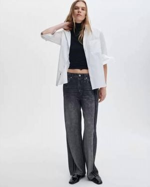 Rag & Bone Miramar Wide-Leg Track Pants - White