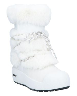 Bally Galy 6234642 Fur & Leather Ankle Boots - White