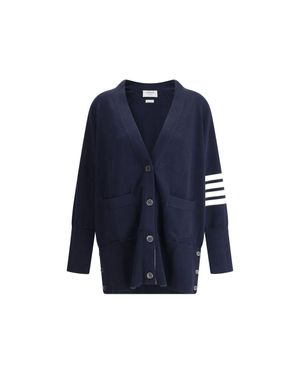 Thom Browne Thom E Oversized Cardigan - Blue