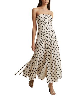 【海外限定】REISSワンピース☆Dottie Polka Dot Midi Dress, Bl REISS Dottie Polka Dot Midi Dress | Bloomingdale's
