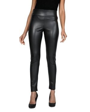 FRANK LYMAN Faux Leather Leggings - Black