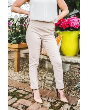 Lyssé Tate Low Rise Ankle Trouser - Multicolor