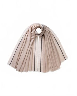Johnstons of Elgin Ives Scarf - White