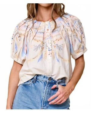 Cleobella Salome Short Sleeve Top - White