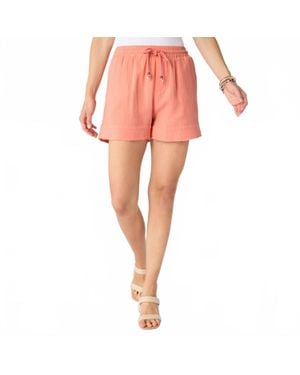 Coco + Carmen Elayna Gauze Shorts - Pink