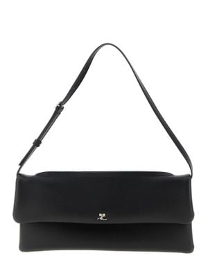 Courreges Cowhide Clutch Bag - Black